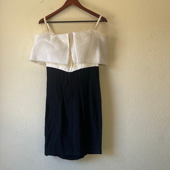 Vintage‎ 80s tulle bow off shoulder mini dress size small - Picture 3 of 10